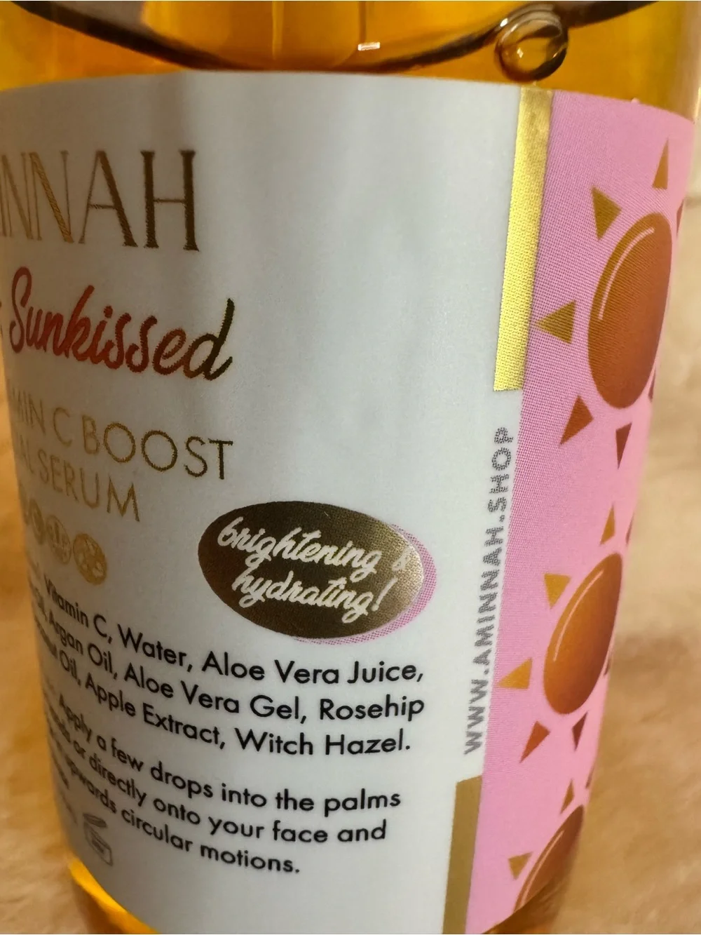 Aminnah sunkissed vitamin